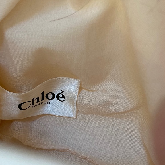 Stuffed Chloé Cream Quilted Cosmetic Bag - Picture 4 of 9